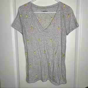 Merona Lemon Short Sleeve-Size Medium